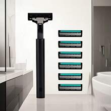 Classic Men's Manual Shaver/3-Layer Razor Blades/Men's Razor/Razor Blades