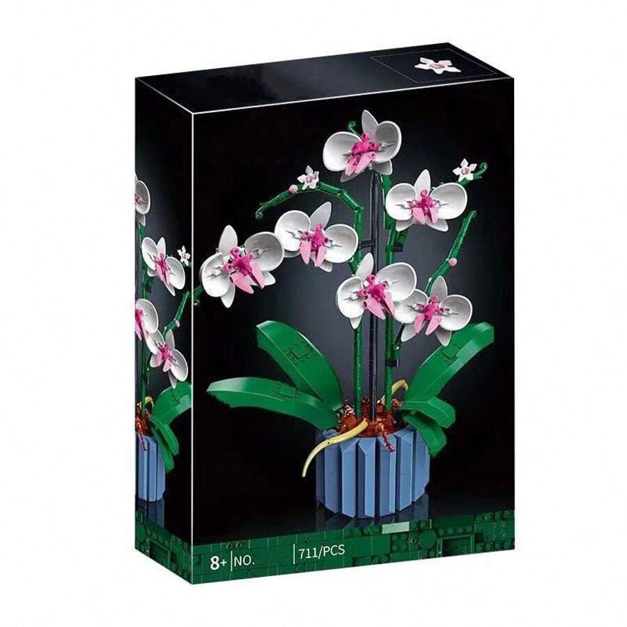 The Rose Bouquet – Artificial Flowers For Room Decoration – Decorative Accessories For Home Or Office – Birthday Gift For Adult Plant Lovers - Orchid - View 1