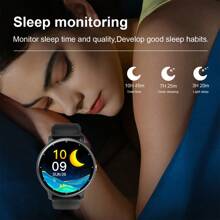 A Unisex Black Silicon Strap 1.28 Inch High Definition Touch Screen Multifunctional Digital Sports Watch With Various Sport Modes, Music Control, Photograph Control, Social Media Notification, Suitable For Gift, Sports, School, Etc. Best Choice For Gifts.,As A Father's Day Gift As A Gift For Students Returning To School