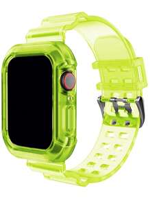 2 In 1 Watchband & Case Compatible With Apple Watch - Yellow - View 1