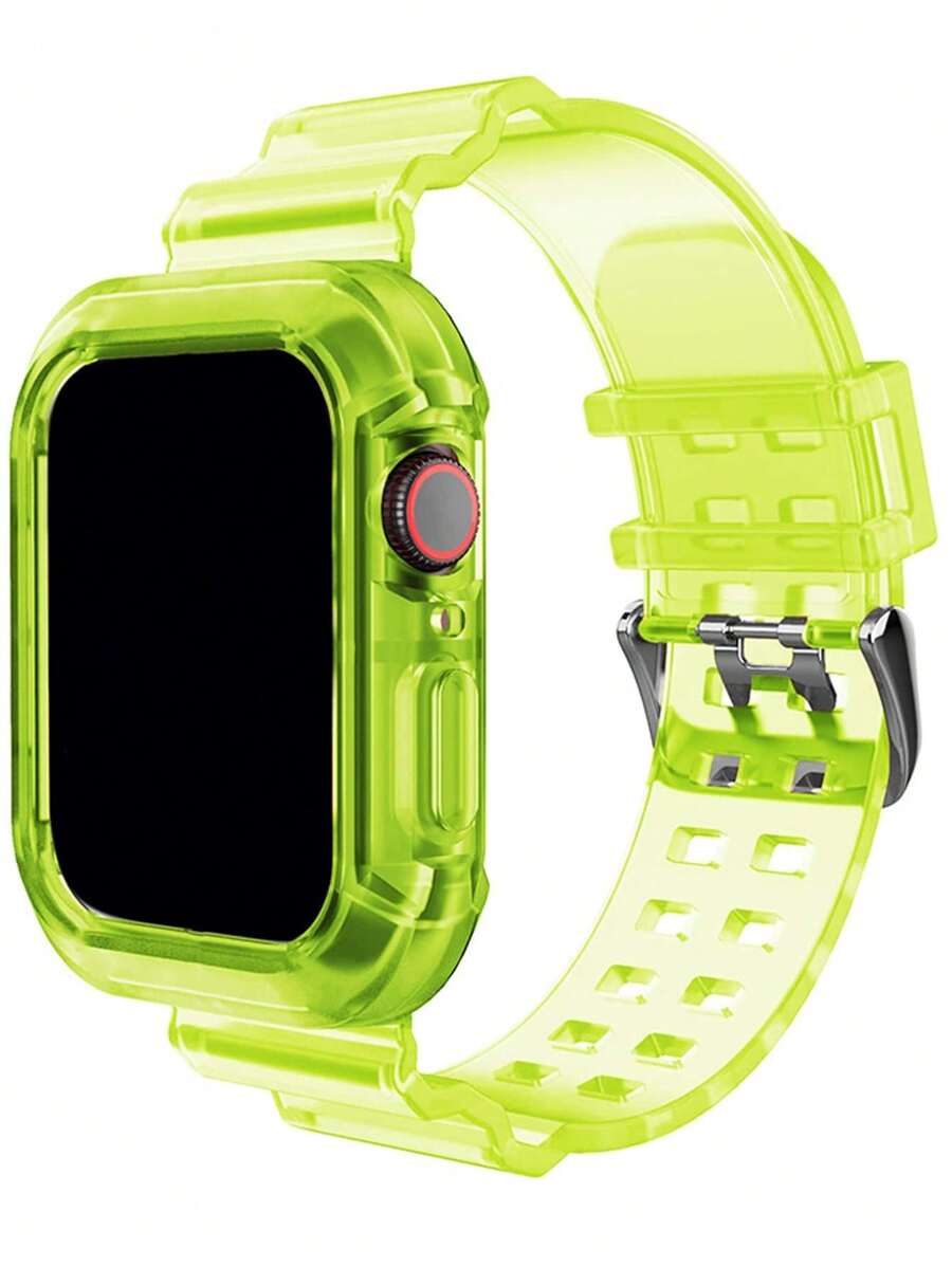 2 In 1 Watchband & Case Compatible With Apple Watch - Yellow - View 1