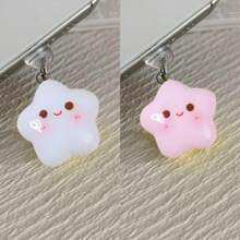 New Cute 3D Star Shaped Dust Plug, Cartoon Phone Dust Plug, Fits Apple 16 Charging Port, Type-C Interface, Universal Pendant, Suitable As Friend/Girlfriend Gift, Anti-Lost - Multicolor - View 13