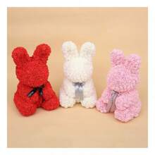 50 piezas de flores de espuma decorativas falsas surtidas de rosas, osos de peluche, unicornios y corazones de 3.5cm, materiales DIY