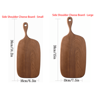 1 块带手柄的相思木砧板、多用途木制托盘、乡村奶酪熟食服务木板、厨房砧板、可洗水果板相思木创意砧板、相思木面包板、披萨板、寿司板水果砧板不对称双面砧板、水果托盘、蛋糕托盘、甜点托盘、复古风格餐桌装饰托盘、万圣节、圣诞节装饰盘