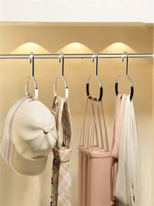 1/2/3pcs Hat Rack Storage Box, Dormitory Wardrobe Internal Hanging Hat Rack, Can Hold 8 Baseball Caps, Suitable For Dorm And Family
