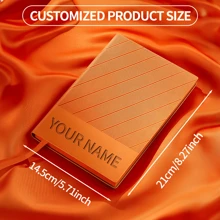 1pc Customized Notebook With Name Engraving, Personalized Notebook Gift Box With Name, Phone Number, Suitable For Work, Meeting, Diary, A5 Notebook, Birthday Gift, Christmas Gift, Valentine's Day Gift,School Supplies,Back To School - A5 Notebook Gift Box Set - View 7