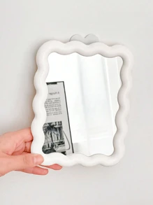 1 Peça Espelho de Maquiagem Pequeno e Dobrável, Espelho de Mesa Portátil Dopamina, Suporte Ajustável a 90 Graus e Montagem na Parede, Adequado para Quarto ou Viagem, Presente Perfeito para Mulheres, Mães e Amigas, Decoração Escolar, Surpresa Escolar, Decoração de Dormitório, De Volta às Aulas
