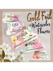 Bible Tabs Pastel Bloom,Bible Index Tabs - Laminated Bible Tabs For Women And Men, Bible Tabs For Study Bible, Bible Index Tabs, Bible Book Tabs, Bible Labels Tabs ,Back To School,Soul Nourishing Book Summaries - Peel-And-Stick Laminated Bible Tabs Large Print,Books Of The Bible Tabs For Men Women Study Bible, Bible Book Tabs,Contain Instruction Cards - Multicolor - View 2