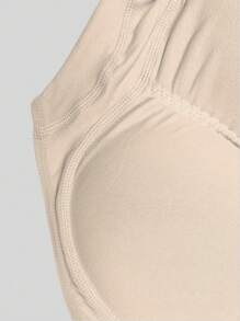 3pcs Solid Color Seamless Ladies Butt Lifting Triangle Panties With Double-Layer Pads, Removable And Adjustable, Comfortable Shapewear - Multicolor - View 8