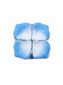 100 片人造无纺布玫瑰花瓣，婚礼、情人节、派对、节日、活动装饰，五彩纸屑，适用于桌面中心装饰 - 藍色漸變 - 查看 6