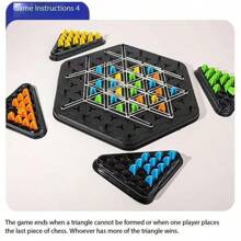 1pc Funny Chain Triangles Board Game, Family Leisure Party Multiplayer Competitive Entertainment, Used For Logic Thinking Practice, Birthday, Christmas Gift[Accessories, Packaging Color And Text Random] - View 4