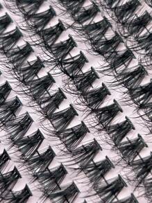 280 Pcs D Curl Big Capacity Clustered Fluffy False Eyelashes For DIY Application And Natural 3D Eye Lash Look 10mm-18mm 5 Different Length Mixed 40P False Eyelashes Faux Mink Individual Natural Thick Eyelash Extension For Makeup Fluffy Lightweight And Soft False Eyelashes