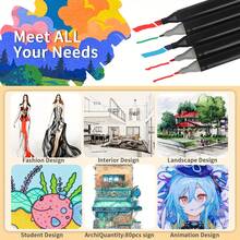 Back To School Season Alcohol Marker Set, Double Tip Stirrer Art Markers, Permanent Sketch Markers For Drawing Adult Coloring, Illustration Alcohol Markers,The Perfect Halloween Gift.