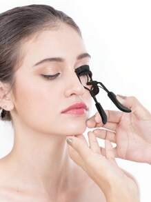 11 件不锈钢睫毛夹，配有替换硅胶垫，便携式睫毛夹，卷曲造型，眼部化妆工具，免睫毛，睫毛提升，大眼睛，柔软，长效自然睫毛化妆工具，使用舒适 - 彩色 - 查看 3