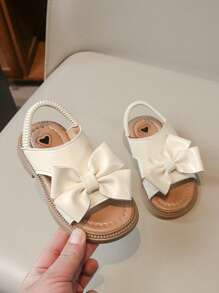 1 Pair Baby Girl Princess Sandals, Soft Bottom Toddler Walking Shoes, Summer, 1-3 Years Old