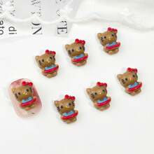 Sanrio 40 piezas/20 piezas/10 piezas de accesorios de arte de uñas Kawaii 3D de resina de dibujos animados lindos de Sanrio KT Cat, adecuados para joyería DIY, pulseras, llaveros, aretes