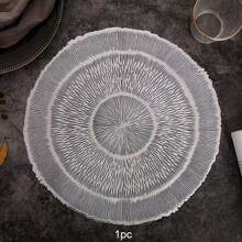 1 pièce/4 pièces/6 pièces Sets de table décoratifs en PVC résistant à la chaleur et antidérapants en forme de méduse avec feuille d'or ajourée, pour hôtels, restaurants, fêtes, mariages et vacances