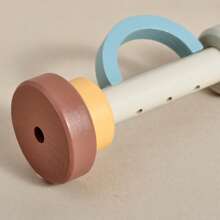 Natural Wooden Multi-Color Moon & Clouds Shaped Children's Musical Sensory Toys Set, Baby Focus Training & Parent-Child Interactive Small Toys