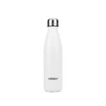 watersy 1 pièce Bouteille d'eau en acier inoxydable WATERSY, flacon isotherme de 17 oz/500 ml, bouteille d'eau en métal bleu gardant les boissons froides et chaudes, gourde de voyage pour l'école, la salle de sport, les déplacements et les sports