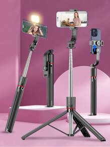 AXNEN 67.59 Inch Phone Tripod And Selfie Stick, 3-In-1 Extendable Selfie Stick Tripod With Wireless Remote/Tripod/Detachable Phone Holder, Portable And Lightweight, Compatible With IPhone 16/15/14/13 Pro/Xs Max, Smartphones (Black)