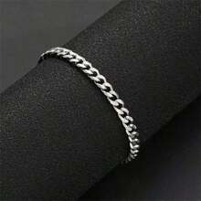 3pcs/Set Street Hip Hop Stainless Steel Men Jewelry Set, Non-Fading/Punk Fashion Men Necklace+Bracelet+Ring Set, Personalized , Perfectly Match Your Style - Multicolor - View 7