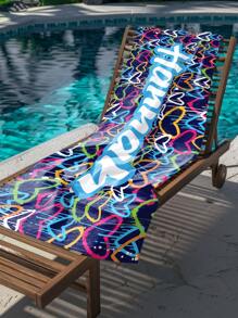 1 PIEZA Toalla de playa personalizada y personalizada con un diseño de fondo con tema de corazón. Puedes tener tu nombre personalizado en ella. Ideal para usar en la playa, al lado de la piscina y durante las vacaciones en la playa. Esta versátil toalla de playa es perfecta para actividades y viajes en la playa al aire libre, brindando comodidad cuando te estás relajando, tomando el sol o simplemente descansando. Sirve como un regalo único y memorable para ella, él, mamá, papá, novia, novio. Decoración de baño de verano y vacaciones