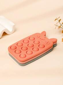 Silicone Bunny-Shaped Chewable Teething Toys, Pressable Bunny Teethers, Suitable For Soft Teething Toys For Both Boys And Girls.