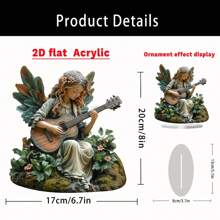A Bohemian Style Angel Guitar For Office, Living Room, Study, Bedroom, Desktop Decoration