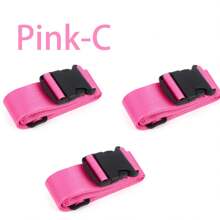 1/2/3/4PCS Suitcase Straps, Bright Color Adjustable Luggage Belts, TSA Approved - Multicolor - View 16