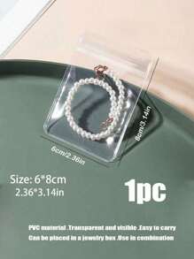 1pc Mini Classic Leather Ring Box With Button Portable Travel Jewelry Case, Elegant Jewelry Display Packaging Box Practical Ring & Earring Storage Box, Fashionable Gift For Women And Girls