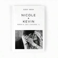 Wedding Guest Book, Vertical Wedding Book, Photo Wedding Book, Personalized With Alphabet Name, Hardcover Wedding Guest Book, Wedding Guestbook, Personalized Eucalyptus Wedding Guestbook, Wedding Memory Book, Wedding Scrapbook, Wedding Book, Single-Sided Customized Wedding Book, 36 Pages Wedding Book,Wedding Essentials - White - View 4