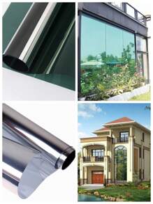 1 Roll Premium Heat Control Window Film For Home & Office - UV Blocking, Privacy Protection, Anti-Glare, Self Adhesive, Easy Install - Frosted Decorative Film For Bathroom, Living Room, Glass Doors