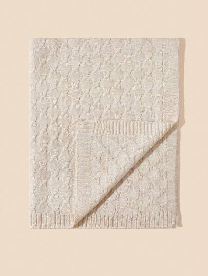 1pc Personalized Knitted Baby Blanket, Soft & Comfortable For All Seasons