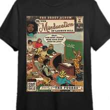 Shirt Vintage Hip Hop 90s Retro Graphic Tee 338362 Funny Men's Short Sleeve Graphic T-Shirt Collection Black PR - 黑色 - 查看 1
