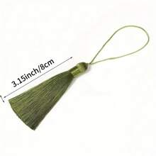 16 sztuk 8 cm poliestrowe jedwabne frędzle do ukończenia studiów, kolorowe jedwabiste frędzle z pierścieniem odporne na zagniecenia pionowe frędzle do dekoracji kapelusza doktorskiego, akcesoria do włosów