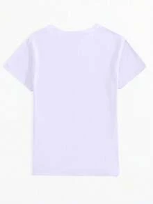 休闲百搭纯色圆领短袖T恤