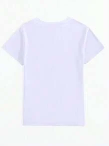 Casual Versatile Solid Color Round Neck Short Sleeve T-Shirt