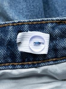 Young Boy Light Washed Straight Leg Jeans With Slanted Pockets, Street Style - Light Wash - View 7