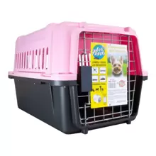 Pet Carrier Cage Dog Cat 48x32x30 Cm 7107 Pink - 粉色 - 查看 1
