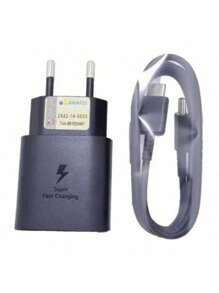 Carregador 45W S20 Fe S21+ S22 S23 Ultra S24 A51 A52S A53 A54 A55 A70 A71Edge Carregador Tipo C Turbo