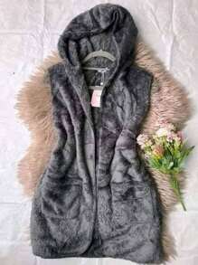 CHALECO PARA DAMA DE PELUCHE