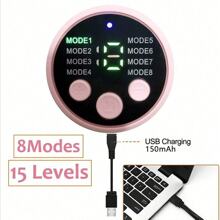 AXH USB Rechargeable Abs Stimulator Belt - Muscle Shaping Belt, Unisex Muscle Training Device, Abdominal Exerciser & Massager - Black - Black - View 4