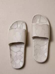 女士柔软拖鞋，舒适室内家居拖鞋，情侣浴室淋浴防滑软底户外拖鞋，夏季 - 淺咖 - 查看 3