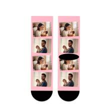 1 Pair Customized 3D Printed Portrait/Photo Socks, Unisex Personalized Novelty Crew Socks, Interesting And Unique Gifts For Easter, Women's Day, Father's Day, Celebrations, Parties, And Special Occasions - Multicolor - View 16