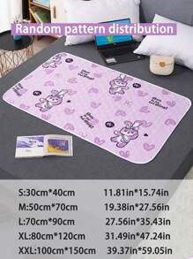 可重复使用防水换尿布垫，防滑吸水哺乳垫，适用于尿失禁、月经期，四季皆宜，防水月经垫，防水可洗床垫垫，床垫保护垫，适用于女性月经期、尿失禁、尿床，成人及老年人均适用 - 彩色 - 查看 3