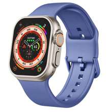 破碎的花卉运动硅胶表带兼容 Apple Watch 表带 38 毫米 40 毫米 41 毫米 42 毫米 44 毫米 45 毫米 49 毫米，柔软运动防水表带替换腕带适用于 Ultra 系列 9 8 SE 7 6 5 4 3 2 1 女士男士作为返校学生的礼物 - 藍青色 - 查看 1