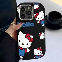 Sanrio 1pc Phone Case Compatible With IPhone 15/16 Pro Max, Cartoon KT Cat Design, Cute For Girls,Compatible With IPhone 14 Plus/13/12