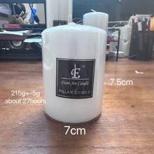 Weiße zylindrische Kerzen, rauchfreies Möbel-Accessoire, Deko, Requisiten für Homestay und Coffeeshop Fotoshootings, Geburtstags-Kerzen für Zuhause