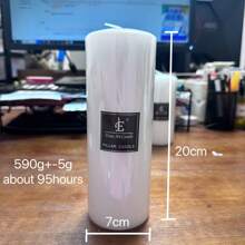 Weiße zylindrische Kerzen, rauchfreies Möbel-Accessoire, Deko, Requisiten für Homestay und Coffeeshop Fotoshootings, Geburtstags-Kerzen für Zuhause