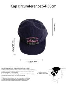1 Stück Softtop-Baseballkappe mit flachem Schirm und stilvoller bestickter Buchstaben-Baseballkappe, Street-Hip-Hop-Snapback-Mütze kleiner Marken für Männer und Frauen, lässiger All-Match-Sonnenhut in Retro-Kontrastfarbe für Frühling und Sommer